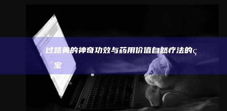 过路黄的神奇功效与药用价值：自然疗法的瑰宝